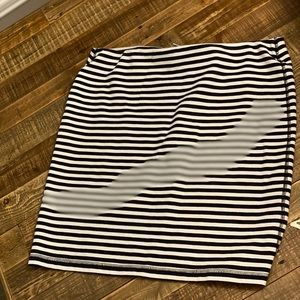 Black & White Stripe Skirt